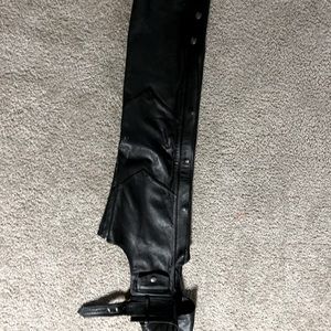 Harley Davidson Mens Black Leather Capps, brand new purchase late 80s